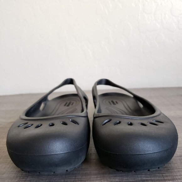 Crocs Kadee Slingback Slip-On Ballet Flats Shoes Cutouts Black Size Women's 8 - Picture 2 of 9